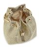 Jimmy Choo Women's Bon Bon Woven Metallic Top Handle Bag - 5