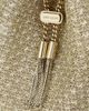 Jimmy Choo Women's Bon Bon Woven Metallic Top Handle Bag - 6