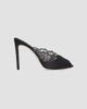 Jimmy Choo Women's Brigitte 100MM Lace & Satin Mules - 1