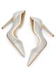 Jimmy Choo Women's Brigitte 100MM Mesh Micro Crystal Pumps - 6