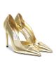 Jimmy Choo Women's Brigitte 100MM Metallic Leather Pumps - 2