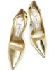 Jimmy Choo Women's Brigitte 100MM Metallic Leather Pumps - 4