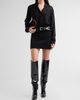 Jimmy Choo Women's Caly 85MM Eel-Embossed Leather Over-The-Knee Boots - 3