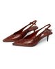 Jimmy Choo Women's Camie 60MM Snake Slingback Pumps - 2