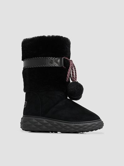 Jimmy Choo Women's Cobi Shearling & Suede Knee-High Boots