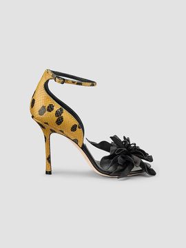 Jimmy Choo Women's Coko 100MM Elaphe Sandals