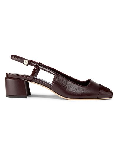Jimmy Choo Women's Elisa 45MM Leather Slingback Pumps