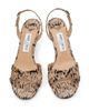 Jimmy Choo Women's Elsy 70MM Snake-Printed Leather Sandals - 4