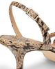 Jimmy Choo Women's Elsy 70MM Snake-Printed Leather Sandals - 5