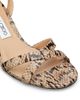 Jimmy Choo Women's Elsy 70MM Snake-Printed Leather Sandals - 6