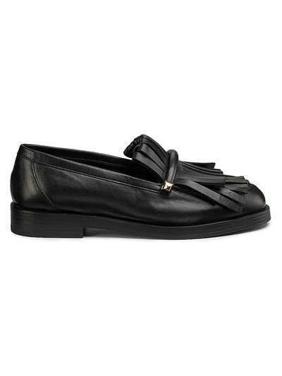 Jimmy Choo Women's Eska Kiltie Fringe Leather Loafers