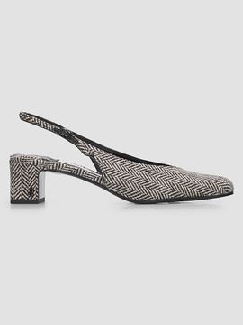 Jimmy Choo Women's Eyla 45MM Herringbone Slingback Pumps