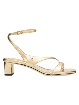 Jimmy Choo Women's Faye 45MM Metallic Leather Sandals