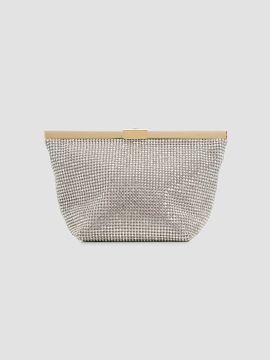 Jimmy Choo Women's Ganache Crystal Mesh Clutch