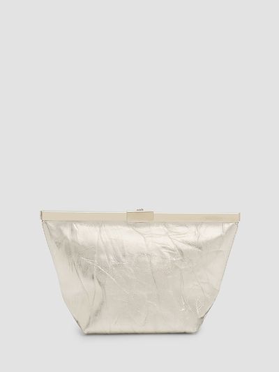 Jimmy Choo Women's Ganache Metallic Leather Clutch