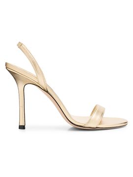 Jimmy Choo Women's Jenn 85MM Leather Slingback Sandals