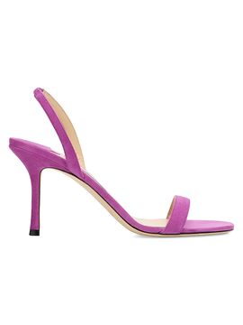 Jimmy Choo Women's Jenn 85MM Suede Slingback Sandals