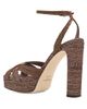 Jimmy Choo Women's Kove 120MM Fine Raffia Platform Sandals - 2