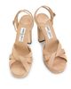Jimmy Choo Women's Kove 120MM Suede Platform Sandals - 4