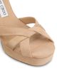 Jimmy Choo Women's Kove 120MM Suede Platform Sandals - 6