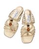 Jimmy Choo Women's Lova Multi-Strap Beaded Leather Mules - 4