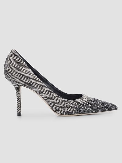 Jimmy Choo Women's Love 85MM Dégradé Crystal-Embellished Herringbone Pumps