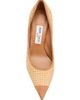 Jimmy Choo Women's Love 85MM Raffia-Suede Pumps - 3