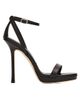 Jimmy Choo Women's Moza 120MM Leather Sandals - 5