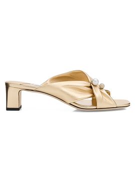 Jimmy Choo Women's Rafi 45MM Leather Sandals