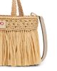 Jimmy Choo Women's Riviera Capsule Mini Fringed Raffia Beach Tote Bag - 5