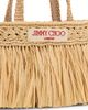 Jimmy Choo Women's Riviera Capsule Mini Fringed Raffia Beach Tote Bag - 6