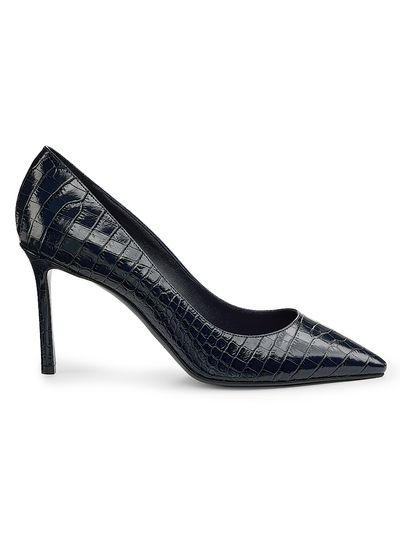 Jimmy Choo Women's Romy 85MM Croc-Embossed Leather Pumps
