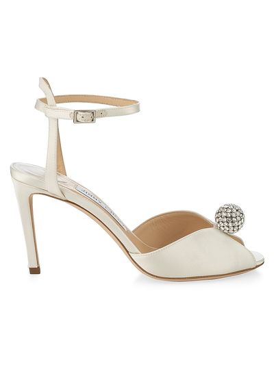 Jimmy Choo Women's Sacora 85MM Satin Sandals