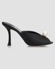 Jimmy Choo Women's Ziri 90MM Imitation-Pearl Satin Mules - 1