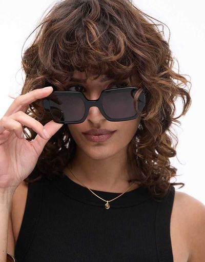 Jimmy Fairly Jimmy Fairly The Dita oversized square sunglasses in black