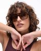 Jimmy Fairly Jimmy Fairly The Nax square aviator sunglasses in tortoiseshell-Brown - 1