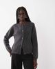 JJ Rebel JJ Rebel long sleeved knitted cardigan in dark gray - 1