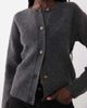 JJ Rebel JJ Rebel long sleeved knitted cardigan in dark gray - 3