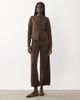 JJ Rebel JJ Rebel long sleeved knitted cardigan set in brown - 2