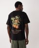 JJ Rebel JJ Rebel oversized t-shirt with orange back print in black - 1