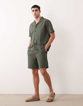 JJ Rebel JJ Rebel seersucker shorts in green - part of a set