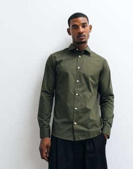 JJ Rebel JJ Rebel smart shirt in dark green