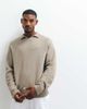 JJ Rebel JJ Rebel split neck sweater in beige-NEUTRAL - 1