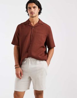 JJ Rebel JJ Rebel textured shorts in beige-Neutral