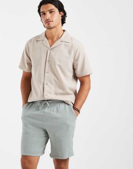 JJ Rebel JJ Rebel textured shorts in sage green