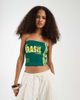 JJXX JJXX Brazil ribbed bandeau top in yellow - 1