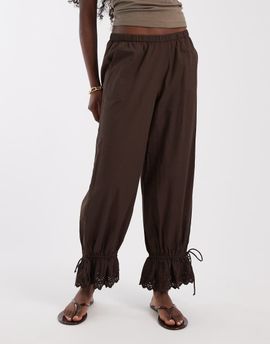JJXX JJXX broderie anglaise bloomers in brown