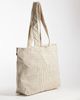 JJXX JJXX check tote bag with logo in cream-WHITE - 4