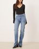 JJXX JJXX Ciara flared jeans with rhinestone detail in mid blue - 1