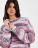 JJXX JJXX crew neck space dye sweater in pink and purple - 1